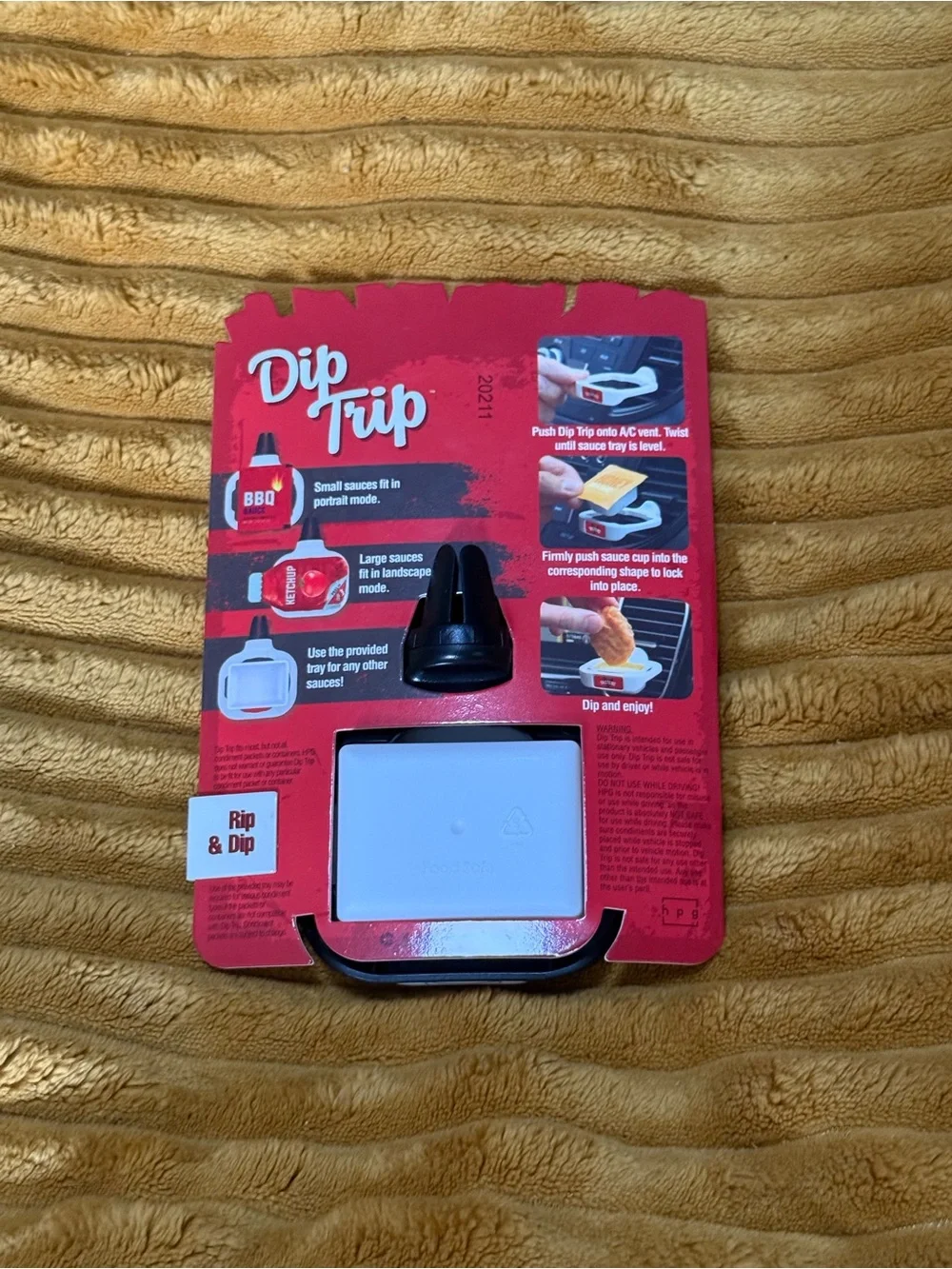 Dip Trip Party Dip Holder - Black